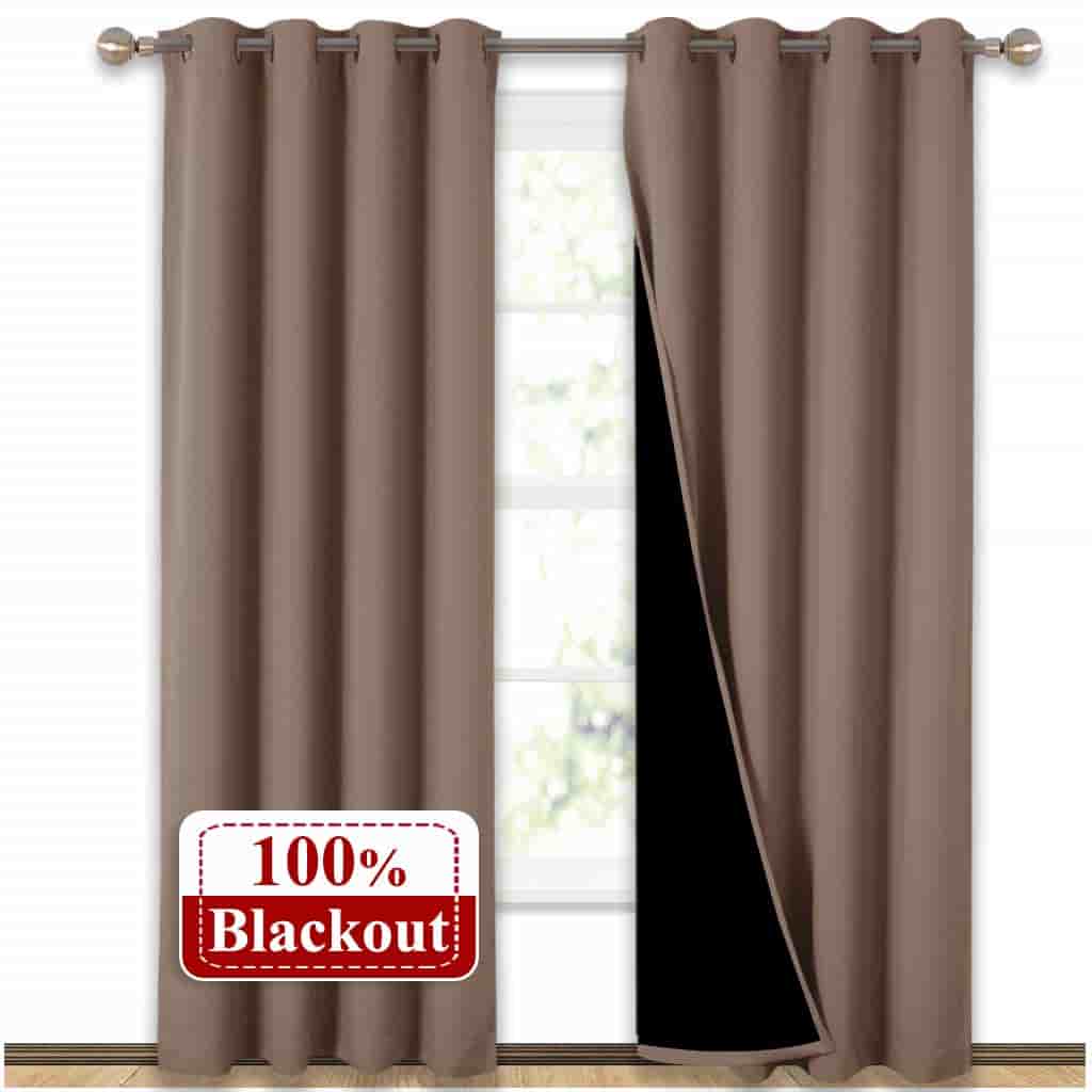 NICETOWN Thermal Insulated 100% Blackout Curtains